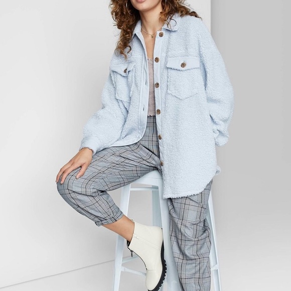 Nwt Wild Fable Oversize Sherpa Shirt 